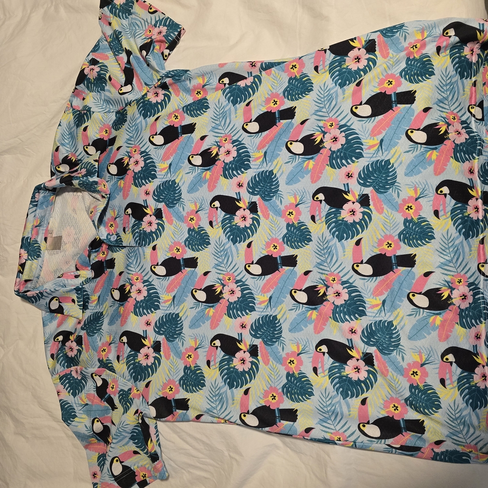 Large Golf Gods Tropical Toucan Polo
